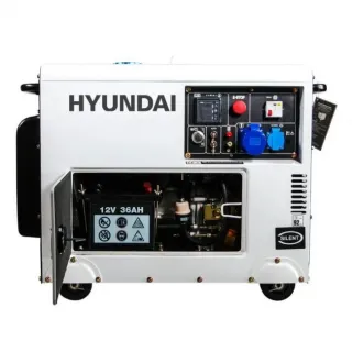 Дизелов генератор обезшумен Hyundai DHY 6000SE/ 5.3 kW