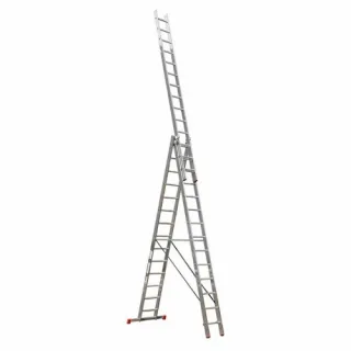 Професионална трираменна алуминиева стълба KRAUSE Tribilo 3x14