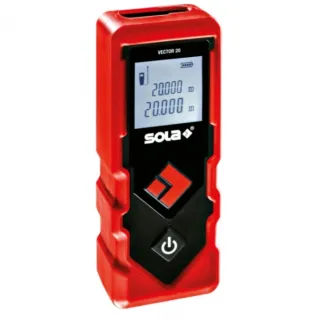 Ролетка Sola лазерна с LCD дисплей противоударна 0.2-20 м, 2 мм/м, VECTOR 20