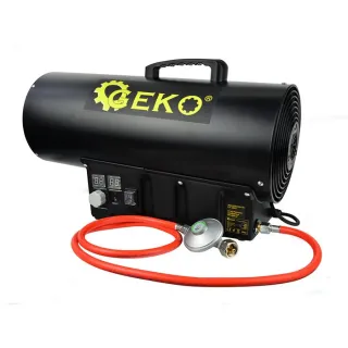 Индустриален газов калорифер с термостат и регулатор GEKO G80415 / 65 kW