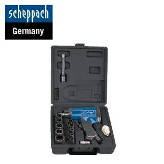 Комплект пневматичен гайковерт с вложки и аксесоари Scheppach 7906100717 1/2“