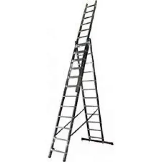 Трираменна алуминиева стълба с 9 стъпала CP309