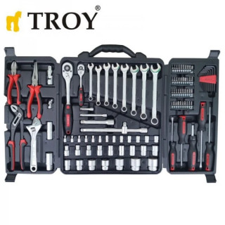 Комплект ръчни инструменти TROY 21910 / 110 части, в куфар