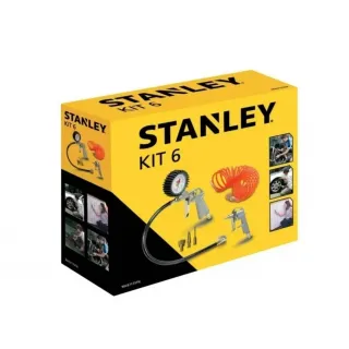 Комплект компресор за въздух + аксесоари STANLEY 8215250 + 9045717STN/ 1.1kW