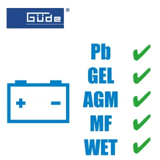 Зарядно за акумулаторни батерии GÜDE GAB, 12V-1.5A