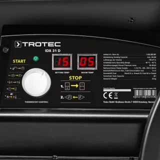 Дизелов отоплител TROTEC IDX 31 D, 38 л, 30 kW
