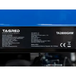 Бензинов генератор TAGRED TA2800GHW/ 2.8kW