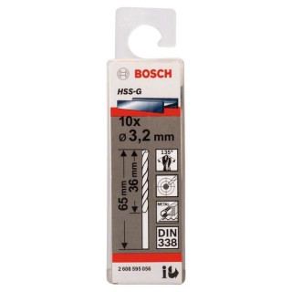 Свредло HSS-G за метал на Bosch 3.2 mm комплект 10 броя
