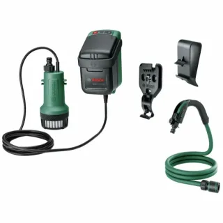Акумулаторна помпа за дъждовна вода Bosch GardenPump 18, 18 V, 2.5 Ah