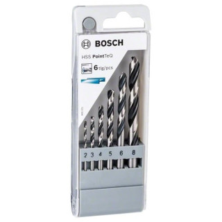 Комплект свредла Bosch HSS PoinTec 6 броя различни размери