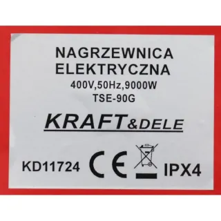Електрически отоплител KraftDele KD11724/ 9 kW