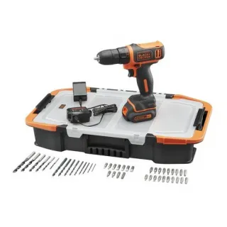 Акумулаторна бормашина Black and Decker BCD712AS2T - 26 Nm