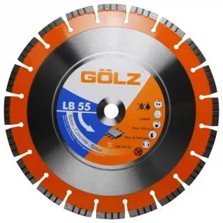 Диамантен диск за рязане на бетон GOLZ LB55
