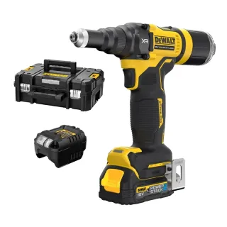 Акумулаторна нитачка за поп-нитове DeWALT DCF403E1GT/ 18V/ 1.7Ah