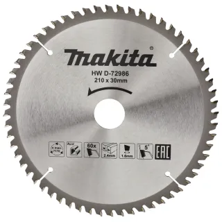 Диск за циркуляр Makita D-72986/ 210 мм