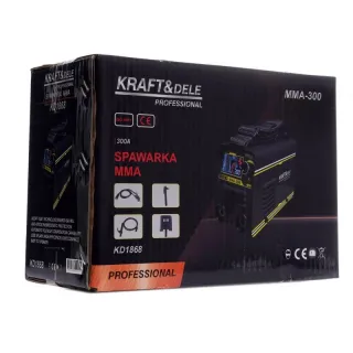 Инверторен заваръчен апарат MMA IGBT LCD KraftDele KD1868 / 300A