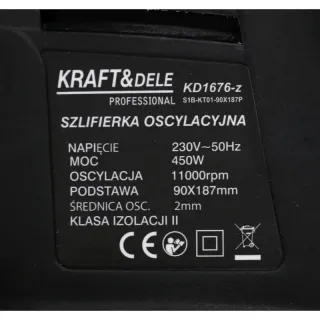 Виброшлайф KraftDele KD1676-Z/ 450W
