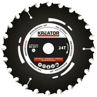 Диск за циркуляр Kreator KRT020304/ Ø165mm