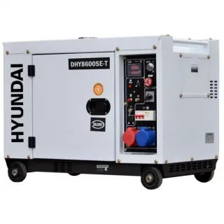 Дизелов генератор обезшумен Hyundai DHY 8600SE/Т, 6.0 kW