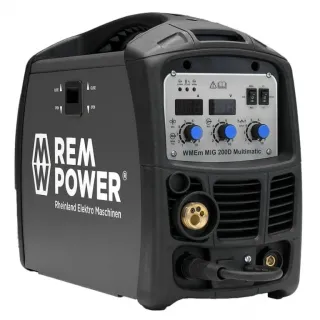 Инверторен електрожен REM Power WMEm MIG 200D MIG/MAG и MMA/ 200 DC A/230 AC V