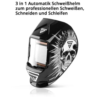 Автоматичен заваръчен шлем STAHLWERK ST-990 SE Skull/ DIN9-DIN13