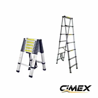 Телескопична А-образна стълба CIMEX DLT508B/ 2.6 м