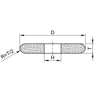 Диск керамичен за заточване на вериги Fervi 100х10х3.2 мм, M160