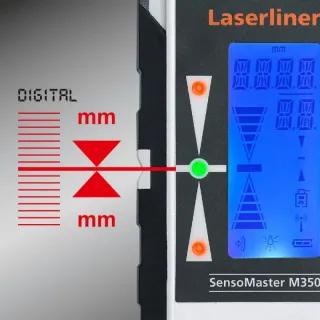 Комплект ротационен лазер с тринога манивела и рейка Laserliner Quadrum M350 S set 1/ 350 м