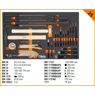 Количка за инструменти Beta Tools BW 2400S O8/E-L/ 398 бр.