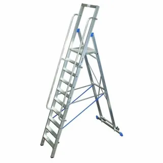 Складова алуминиева стълба с платформа KRAUSE STABILO - 127822