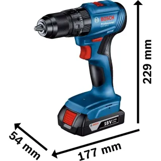 Комплект акумулаторни ъглошлайф и винтоверт BOSCH GWS 180+GSB 185/ 18V/ 2Ah/4Ah