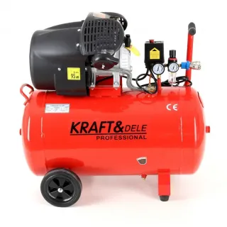 Маслен двубутален компресор KraftDele KD1483 - 100L 3.0 kW 