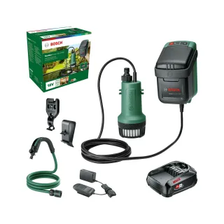 Акумулаторна помпа за дъждовна вода Bosch GardenPump 18V-2000/ 18V/ 2.5Ah