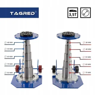 Пневматичен крик тип балон TAGRED TA256/ 3.5Т