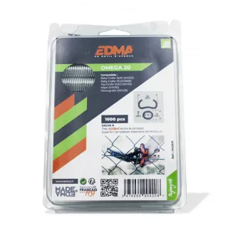 Галванизирани скоби за клещи за връзване на огради EDMA Omega 20/ 2 mm