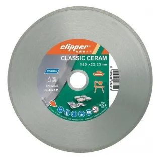 Диамантен диск Norton за сухо и мокро рязане на керамични плочки 230x22.23x1.8 мм, 7 мм, Classic Ceram
