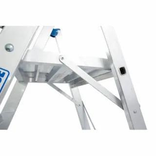 Двураменна алуминиева стълба с платформа KRAUSE STABILO