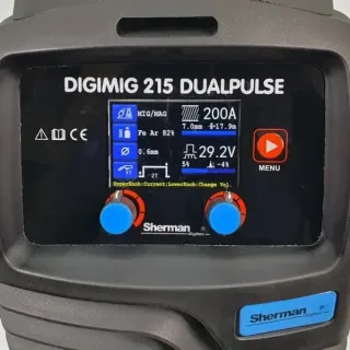 Инверторен телоподаващ апарат SHERMAN DIGIMIG 215 DUALPULSE/ 200A