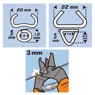 Клещи за връзване на огради Edma Top Grafer 20/22/ 200 мм