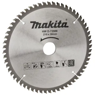 Диск за циркуляр Makita D-72986/ 210 мм