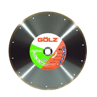 Диамантен диск за рязане на керамика GOLZ Slim Fast