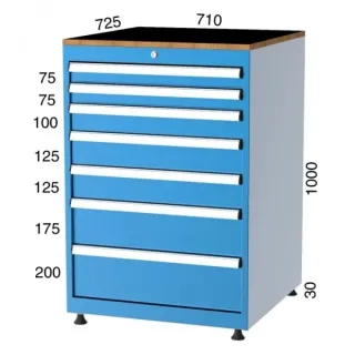 Шкаф със 7 чекмеджета KOCEL - 7100