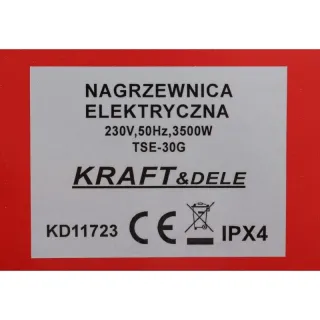 Електрически отоплител KraftDele KD11723/ 3.5 kW