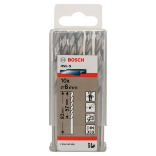 Свредло HSS-G за метал на Bosch 6.0 mm комплект 10 броя