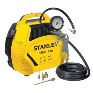 Безмаслен компресор Stanley 8215190 1.5 НР, 1.1 kW + Аксесоари