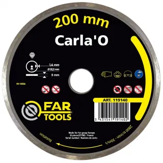 Диамантен режещ диск FARTOOLS 200 x 22.2 x 5 mm / за мокро рязане