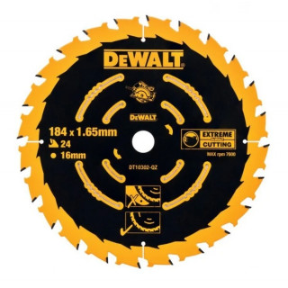Циркулярен диск за дърво DEWALT DT10302 184 X 16 X 24  зъба