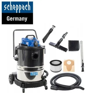 Прахосмукачка за сухо и мокро почистване Scheppach ASP50-ES, 1400 W
