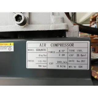 Бутален компресор с ремъчно задвижване Negel 51018/ 3kW