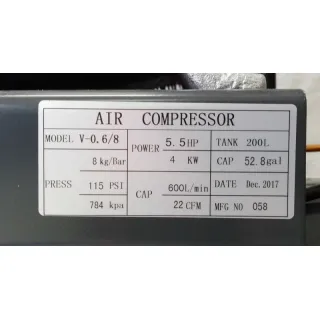 Бутален компресор с ремъчно задвижване Negel 51019/ 4kW